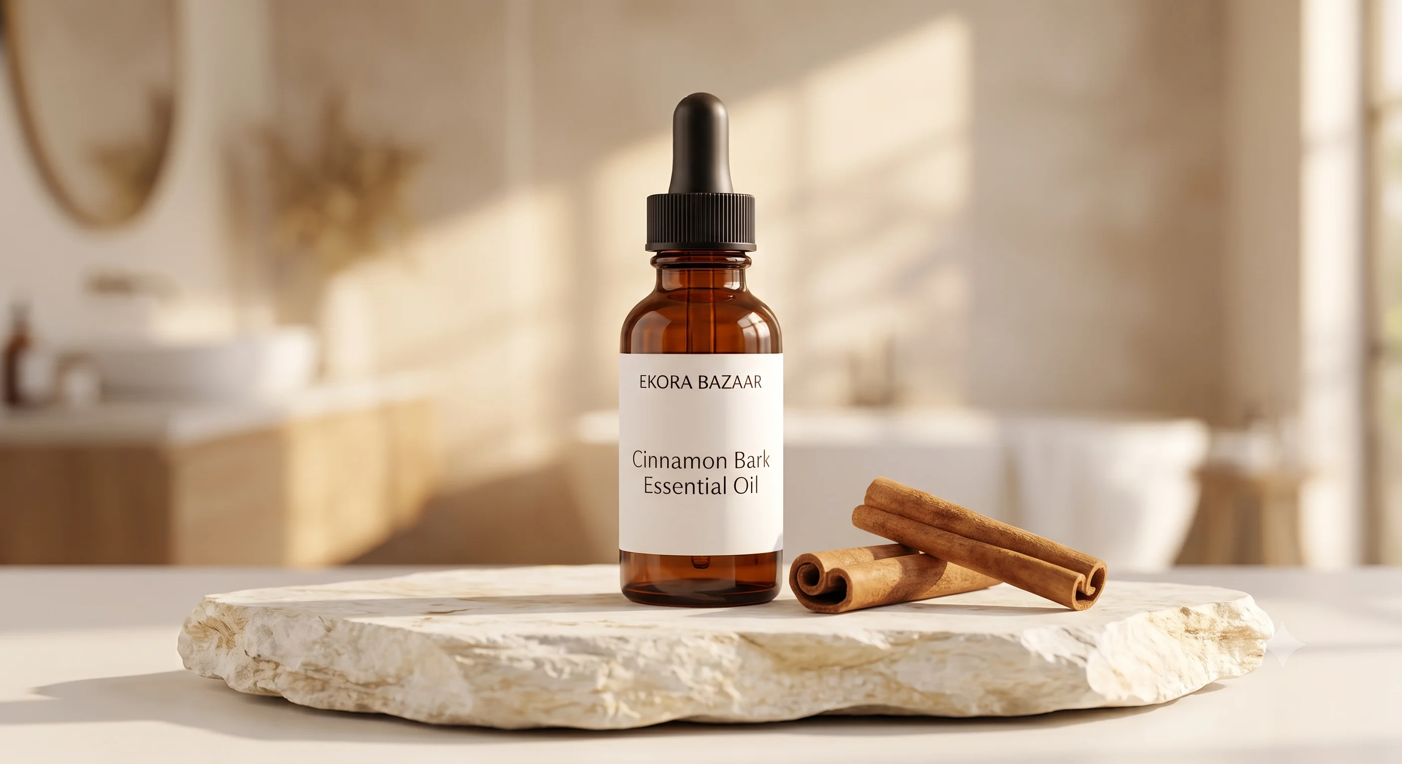 Cinnamon Bark Essential Oil 100 Pure Natural & Undiluted Oil For Skin Care & Hair Care